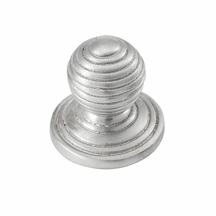 Small Multi Ring Ball Knob in Satin Nickel