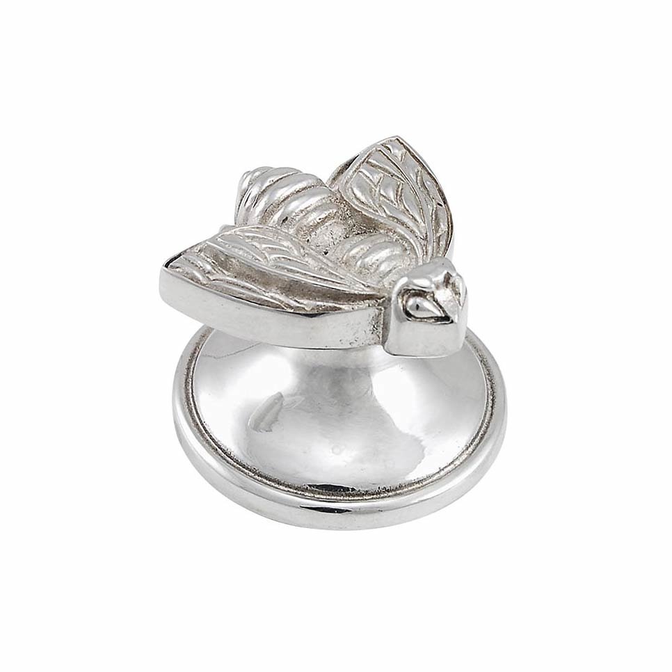 Large Bumble Bee Knob in Polished Silver