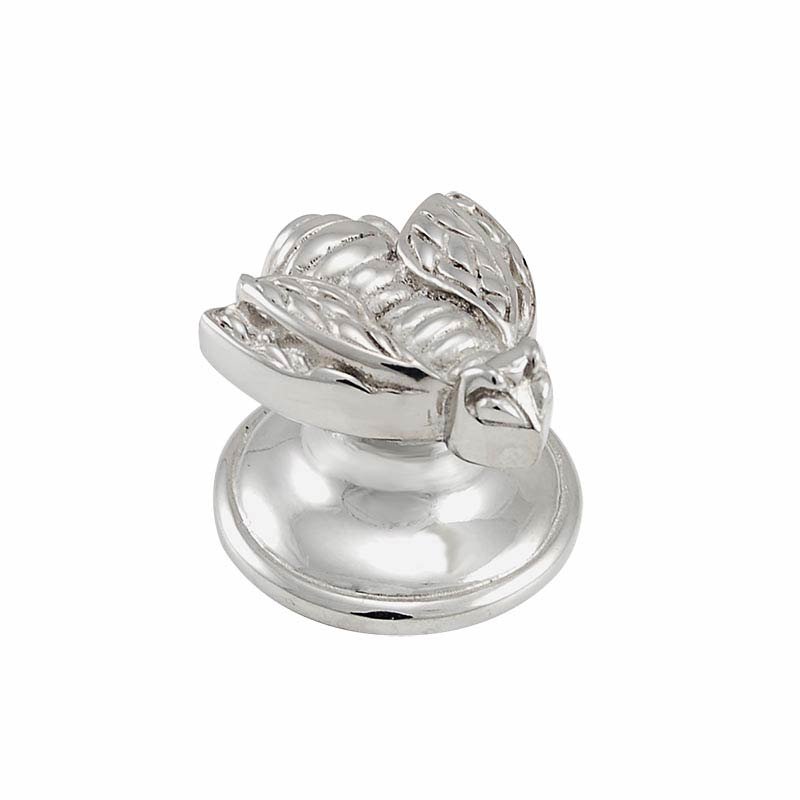 Small Bumble Bee Knob in Polished Silver