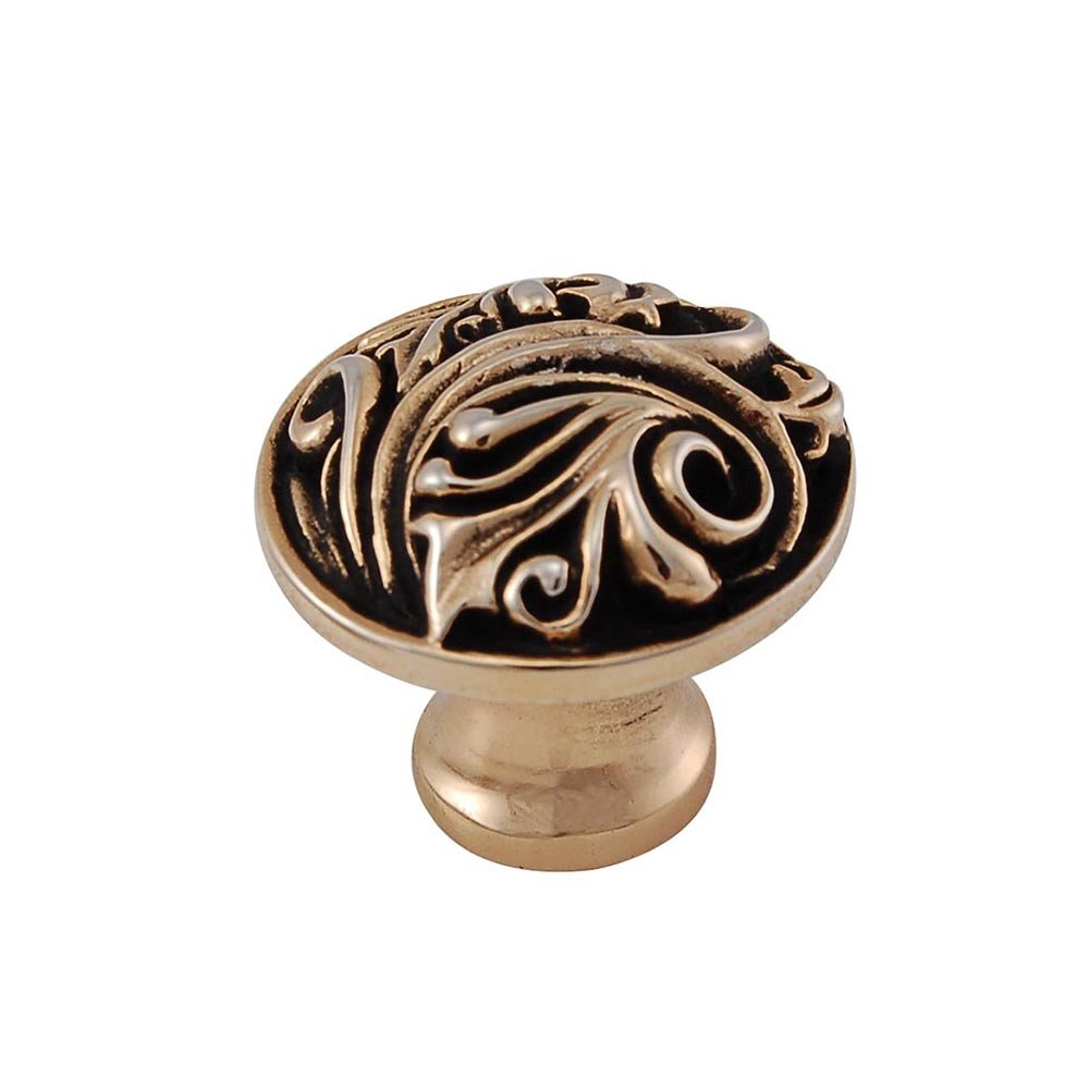 1 1/4" Small Base Knob in Antique Gold