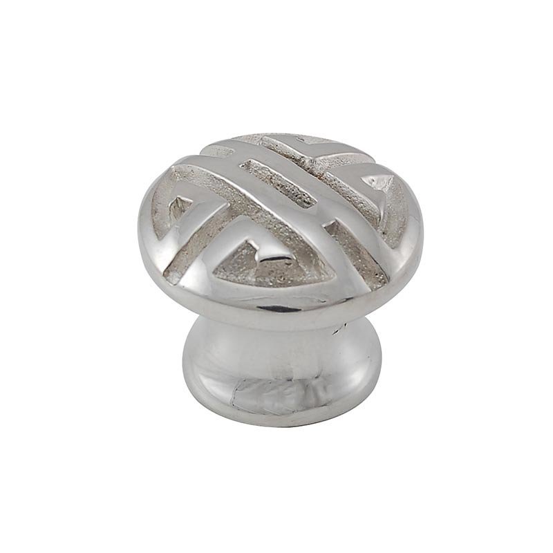 Small Oriental Knob 15/16" in Polished Silver