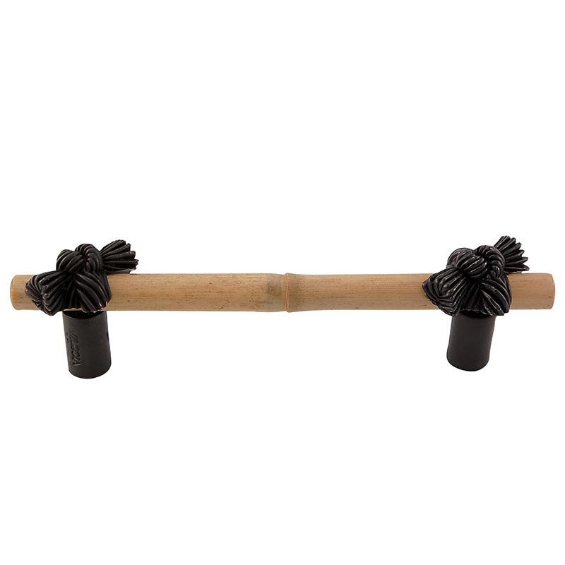 4" Centers Bamboo Knot Pull in Oil Rubbed Bronze