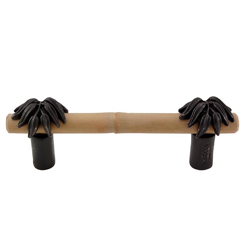 Real Bamboo And Leaf Handle in Oil Rubbed Bronze