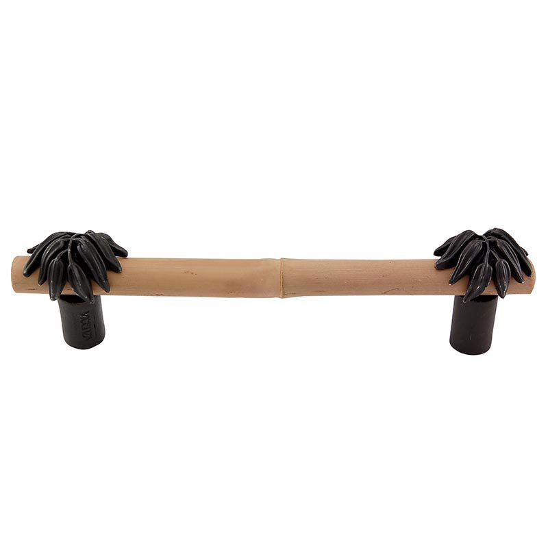 4" Centers Bamboo Leaf Pull in Oil Rubbed Bronze