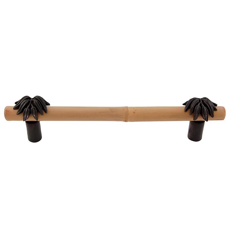 5" Centers Bamboo Leaf Pull in Oil Rubbed Bronze