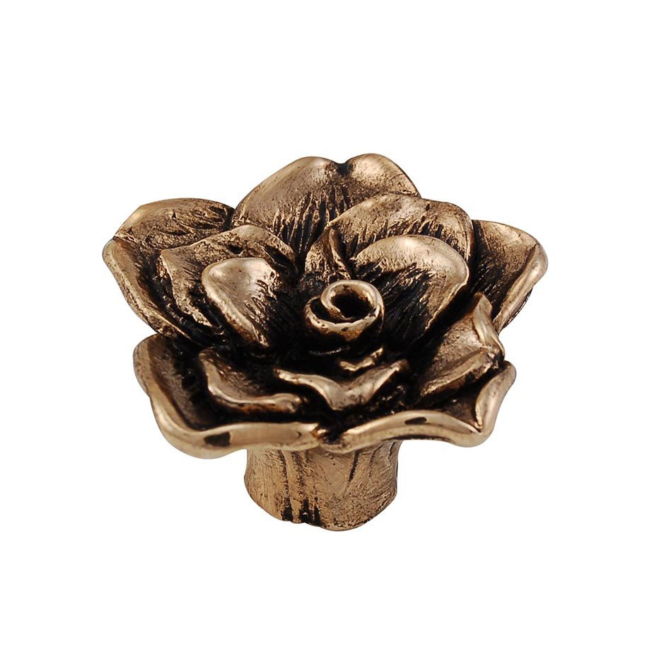 1 1/4" Rose Knob in Antique Gold