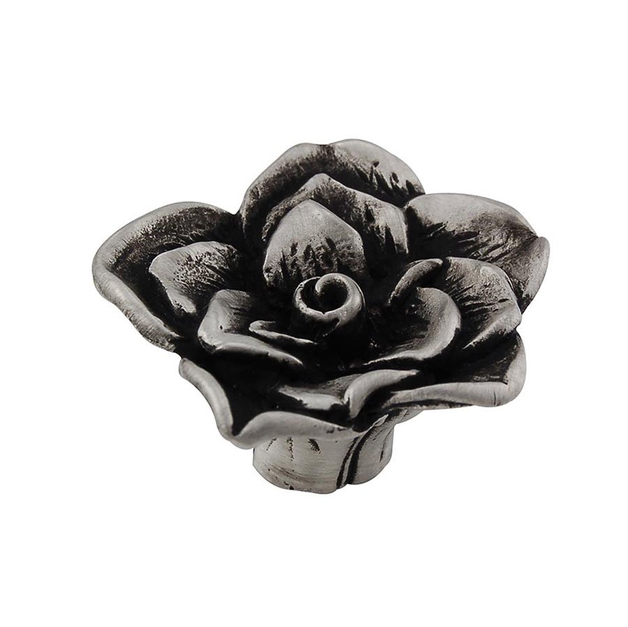 1 1/4" Rose Knob in Antique Nickel
