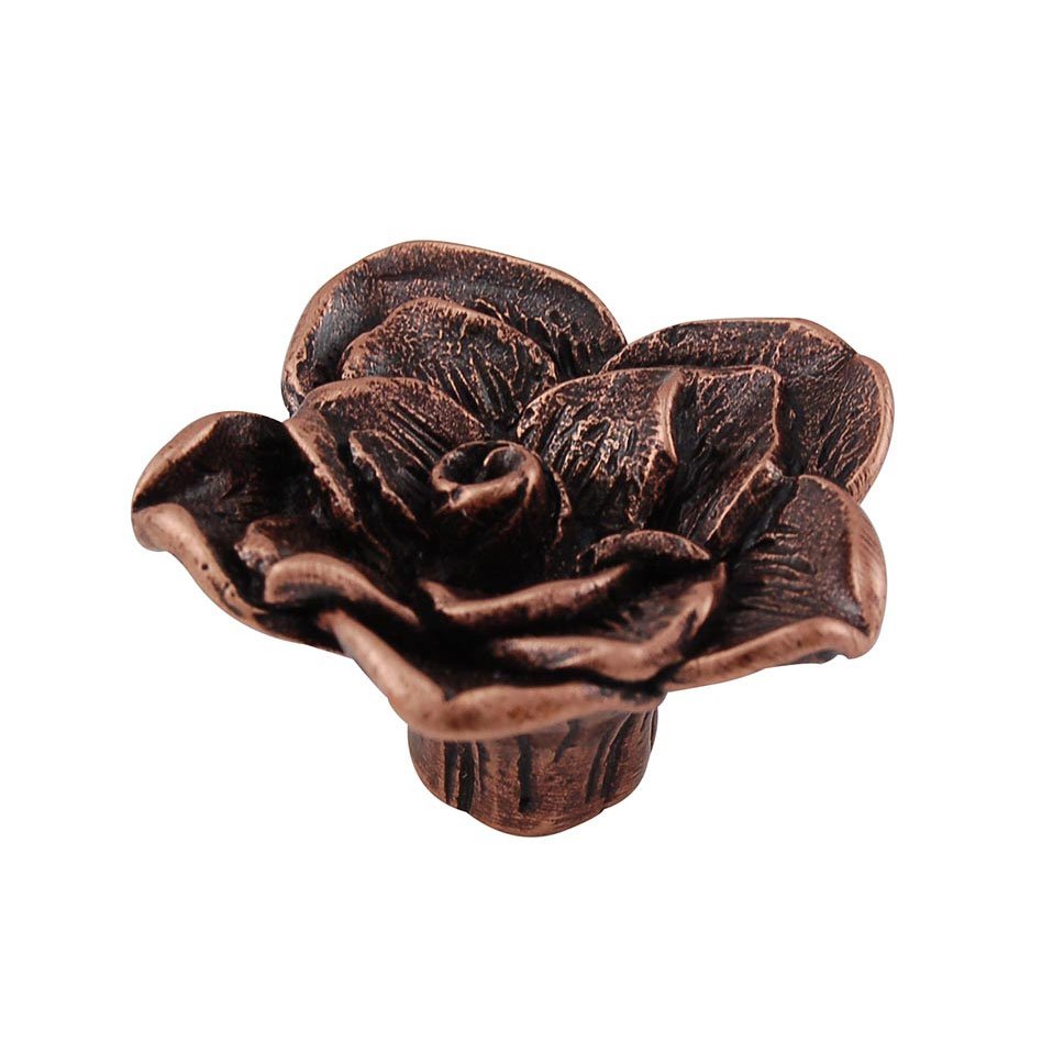 1 1/2" Rose Knob in Antique Copper
