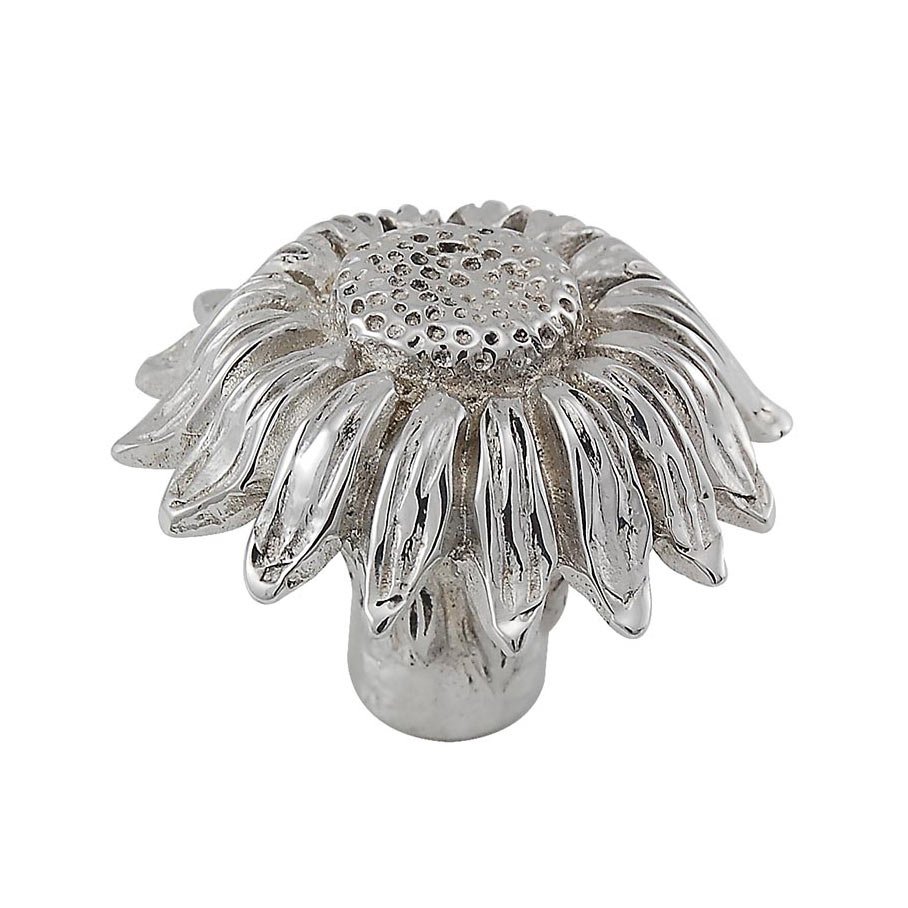 1 1/4" Sunflower Knob in Polished Silver