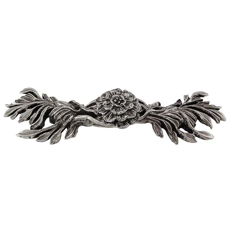 3" Centers Carnation Pull in Vintage Pewter