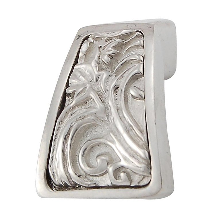 Leaves Finger Pull in Polished Nickel