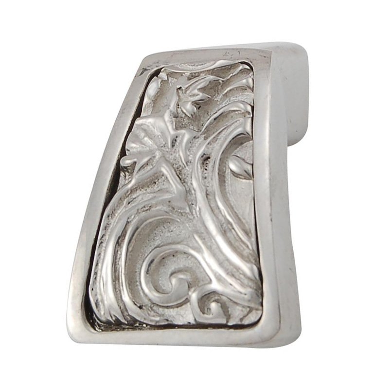 Leaves Finger Pull in Polished Silver