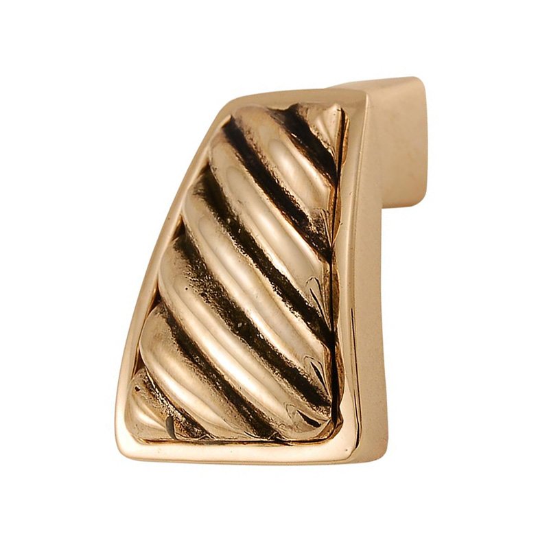 Wavy Lines Finger Pull in Antique Gold