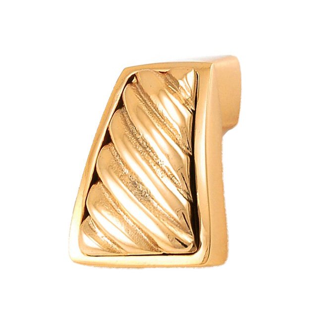 Wavy Lines Finger Pull in Polished Gold