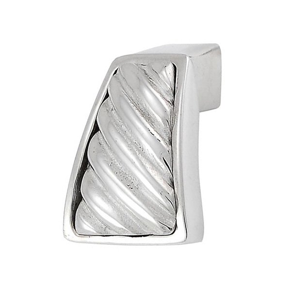 Wavy Lines Finger Pull in Polished Nickel