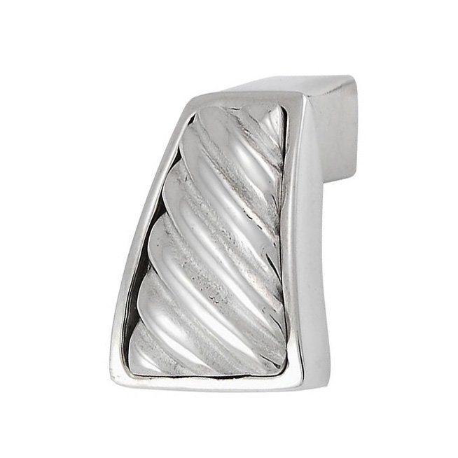 Wavy Lines Finger Pull in Polished Silver