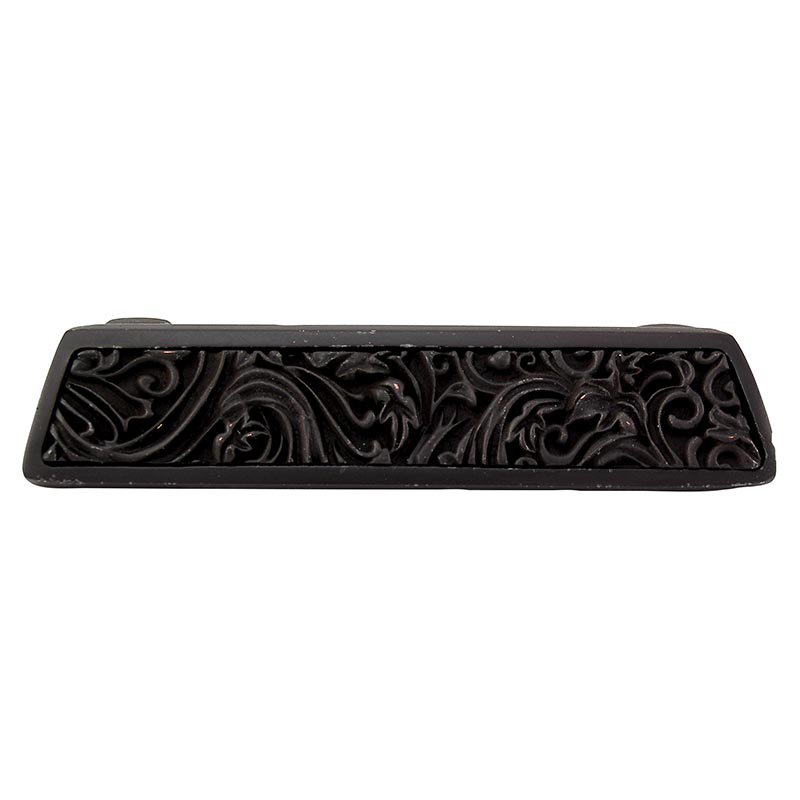 3" Centers Leaves Cup Pull in Oil Rubbed Bronze