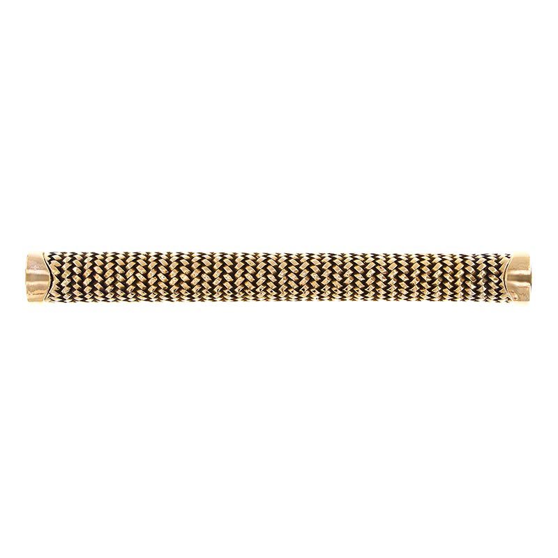 Oversized Subzero Style Pulls Cestino Braided Handle - 9" Centers in Antique Gold