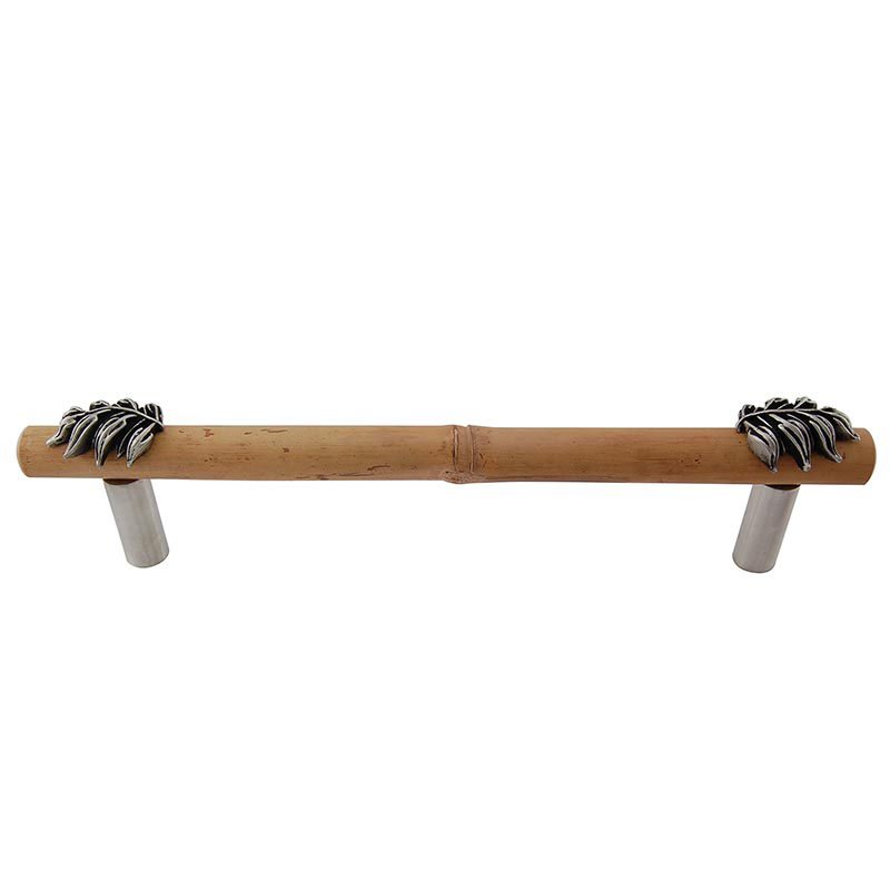 Handle with Bamboo - 9" Centers in Antique Nickel