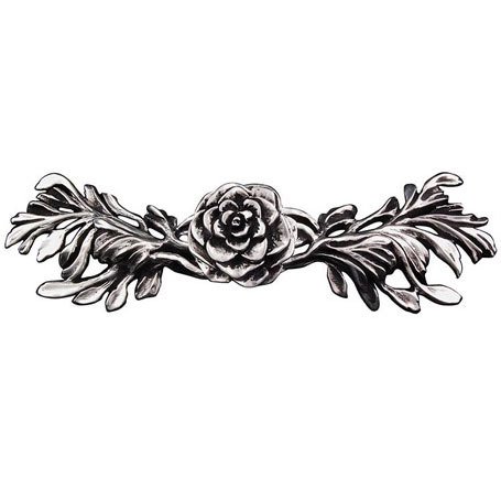3" Centers Jasmine Pull in Antique Silver