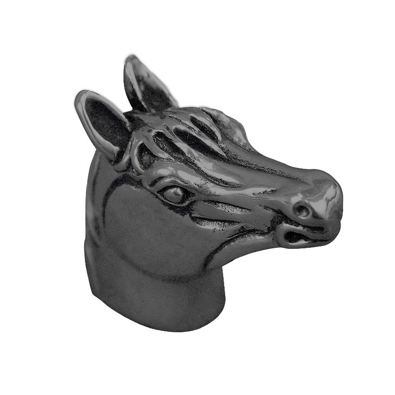 Small Horse Head Knob in Gunmetal