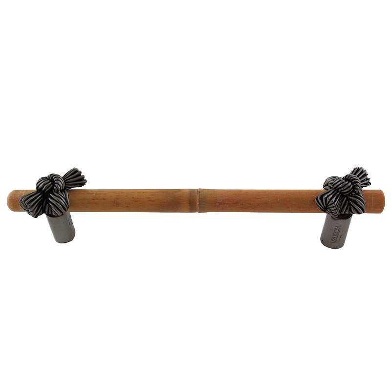 5" Centers Bamboo Knot Pull in Gunmetal