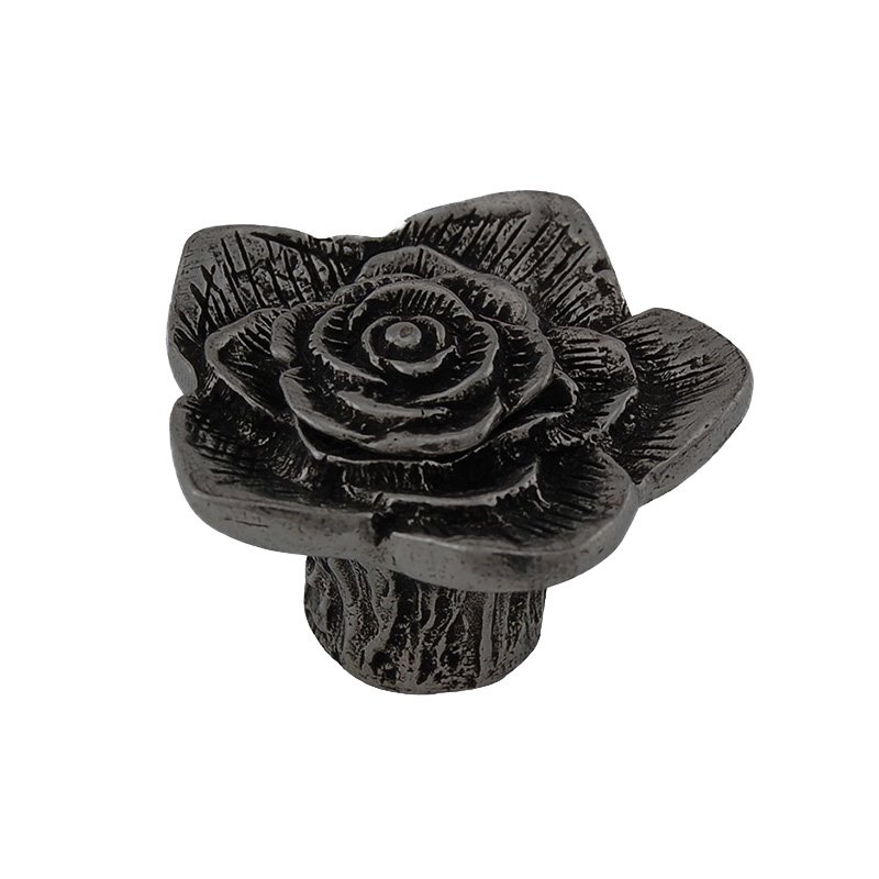 1 1/4" Double Rose Knob with Small Center in Gunmetal