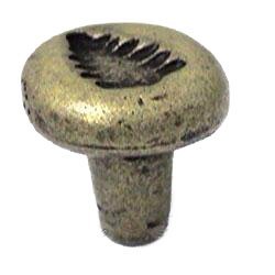 1 1/4" Pine Tree Knob in Tumbled Antique Brass