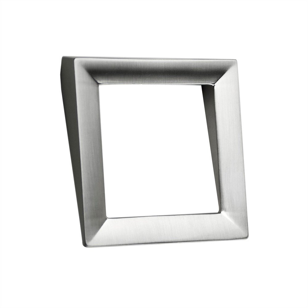 1 7/8" (48mm) Centers Square Pull in Brushed Nickel
