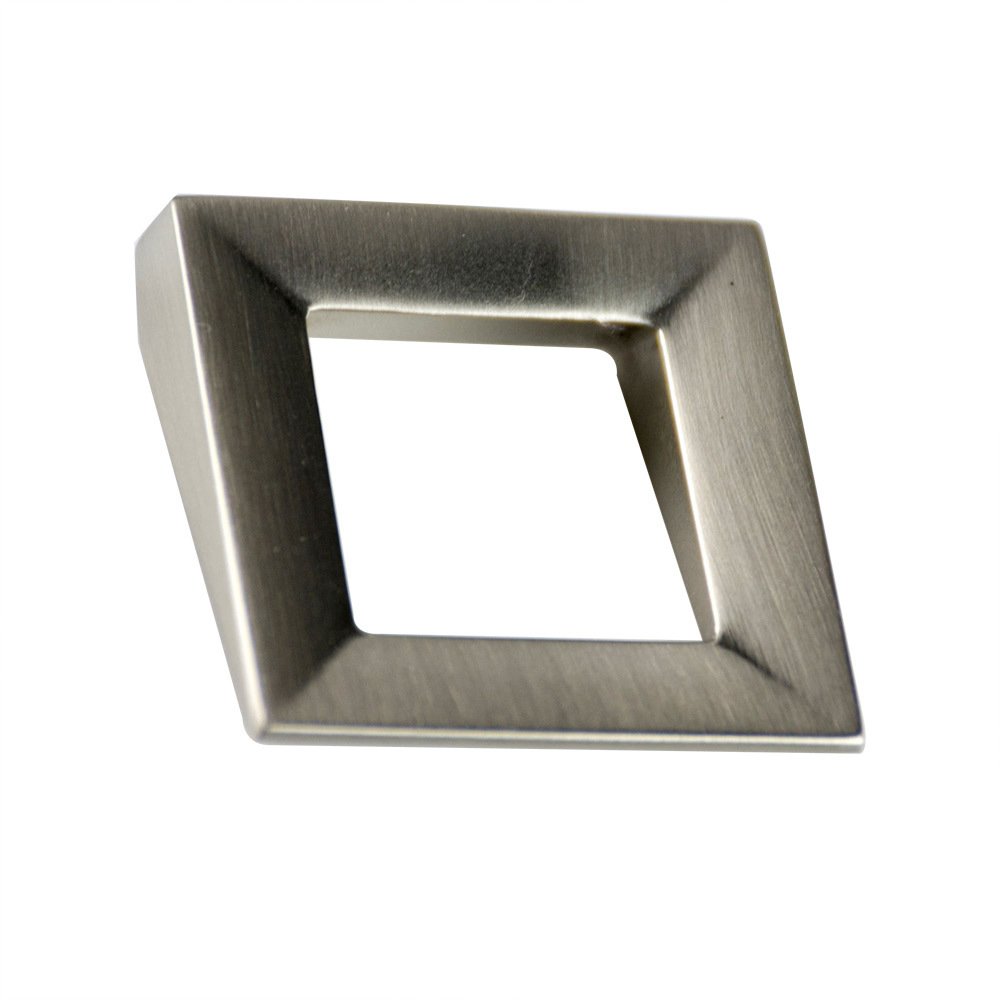1 1/4" (32mm) Centers Square Pull in Brushed Nickel