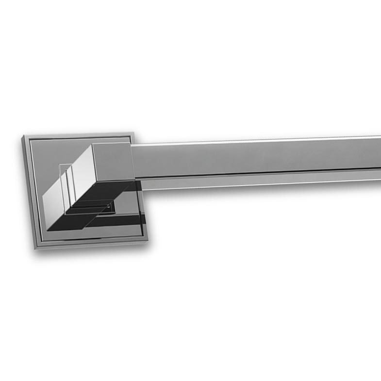 31 1/2" (800mm) Centers Square Base Appliance Pull in Stainless Chrome