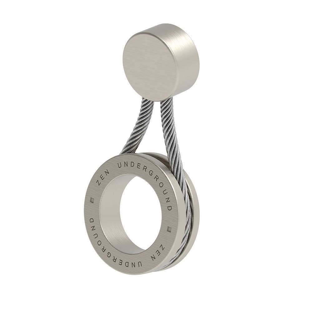 3/8" (10mm) Centers Garage Pendant Pull in Brushed Nickel