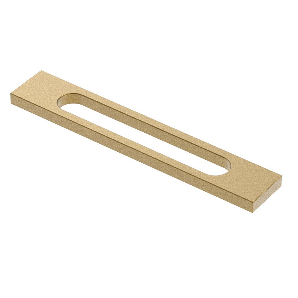 6 5/16" (160mm) Centers Slim Face Pull with Cutout in Champagne Bronze