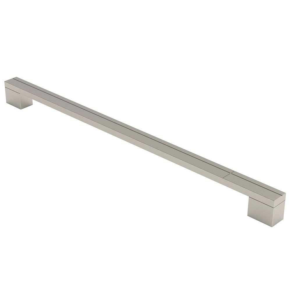 12 5/8" (320mm) Centers Square Pull in Brushed Nickel