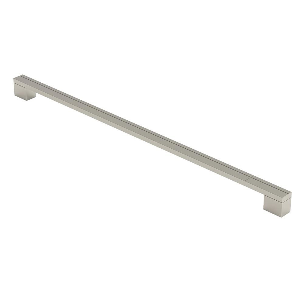 16 3/8" (416mm) Centers Square Pull in Brushed Nickel