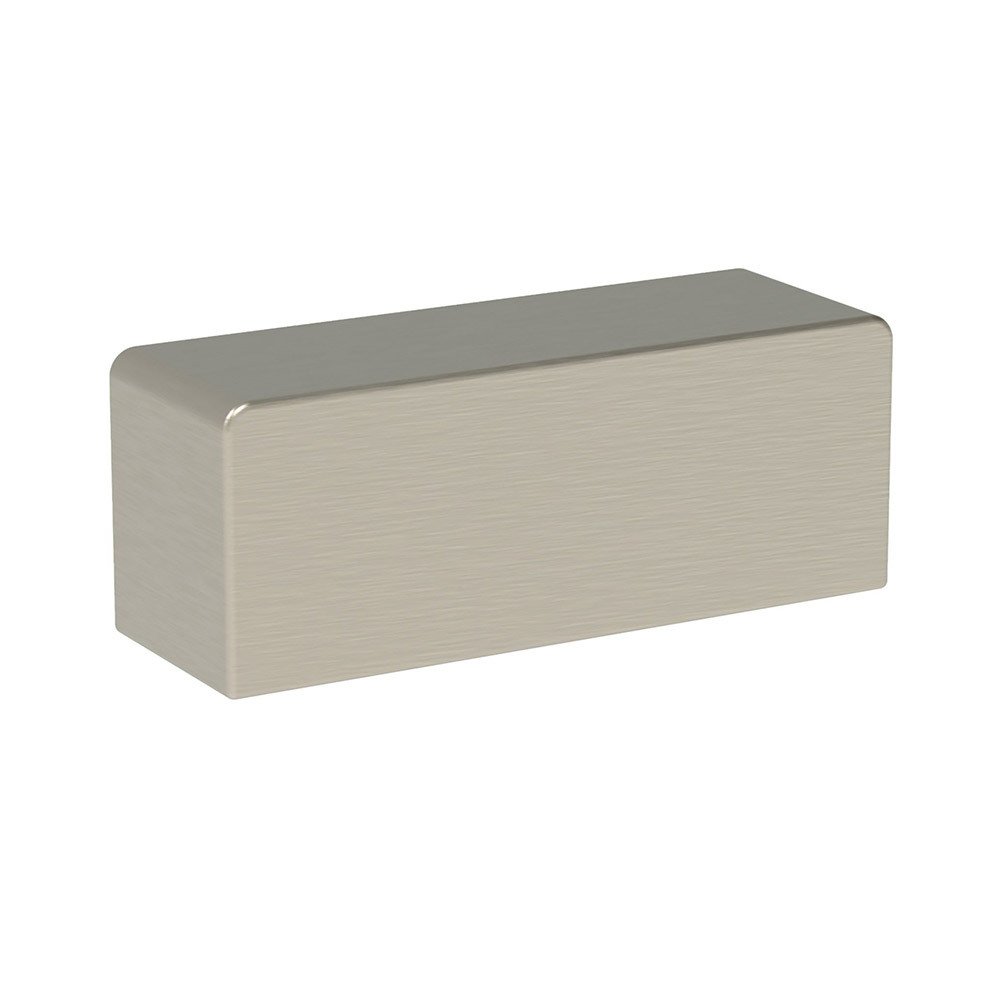 1 1/4" (32mm) Centers Square Pull in Brushed Nickel