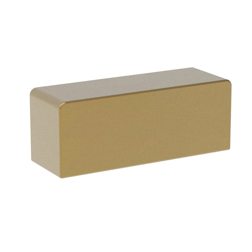 1 1/4" (32mm) Centers Square Pull in Champagne Bronze