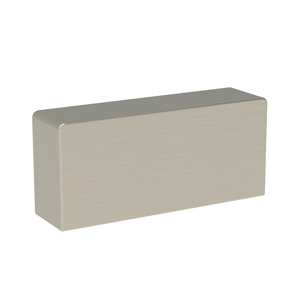 1 7/8" (48mm) Centers Square Pull in Brushed Nickel