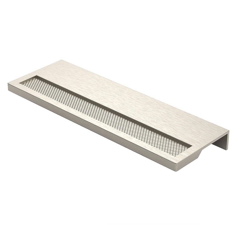 3 3/4" (96mm) Centers Straight Edge Pull in Brushed Nickel