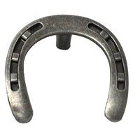 Horseshoe /& Star Pull Knob Is Texas Decor Hardware For An Old West Farm Kitchen Or Furniture Project SIX Cast Iron Star In Lucky Horseshoe