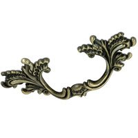 Ornate French Provincial Hardware Armoire Knob Pull BACKPLATE  6 3/4" 