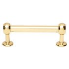 Solid Brass 3" Centers Pull in Unlacquered Brass