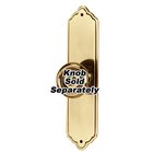 Solid Brass 4" Rectangle Escutcheon in Polished Antique