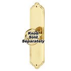 Solid Brass 4" Rectangle Escutcheon in Unlacquered Brass