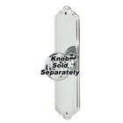 Solid Brass 4" Rectangle Escutcheon in Polished Chrome