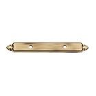 Solid Brass 3" Centers Backplate for A1455-3 in Polished Antique