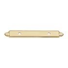 Solid Brass 3 1/2" Centers Backplate for A1456-35 in Polished Brass