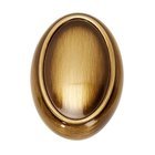 Solid Brass 1 1/2" Oval Knob in Antique English