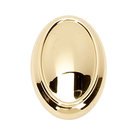 Solid Brass 1 1/2" Oval Knob in Unlacquered Brass