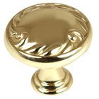 Solid Brass 1 1/4" Diameter Knob in Polished Brass